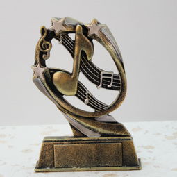 金色旋律，荣誉之光 博娜工艺创意音符奖杯，点亮义乌国际商贸城的艺术风采